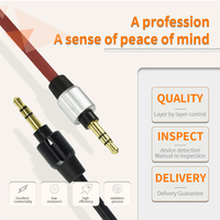 Câble AUX 3.5mm plaqué or-Câble audio professionnel à ressort enroulé rétractable avec fil blindé OFC Équipement de studio de voiture