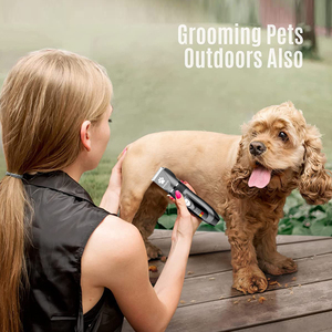 Tondeuses silencieuses pour chiens sans fil pour le toilettage de cheveux <span class=keywords><strong>longs</strong></span> avec acier inoxydable et ABS <span class=keywords><strong>tondeuse</strong></span> durable pour chat pour cheveux emmêlés - Product Image 3