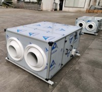 Unité de traitement d'air (UTA) industrielle sur mesure anti-corrosion à montage au plafond avec moteur AC et filtre haute efficacité, buse de jet