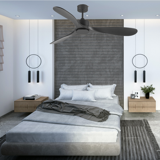 ZS-52-18018BZ 52inch 3 ABS Blades Modern Dc Motor Bldc Remote Control Ceiling Fans Big Ceiling Fan