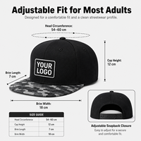 Gorra de Visera Plana con Camuflaje Personalizado y Logotipo Bordado en 3D, Gorra Snapback de Camuflaje para Marcas de Ropa Urbana y Clubes al Aire Libre