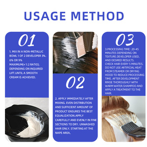 Feiqu Hera loạt salon chuyên nghiệp sử dụng 500g bột tẩy tóc ý bụi & ammonia miễn phí màu tóc - Product Image 5