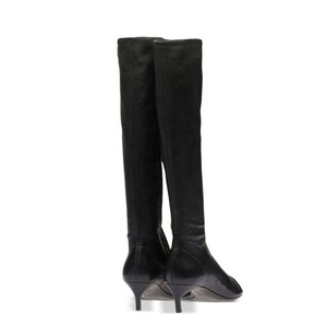 Low Heels Suede Women Summer Knee High Boots Peep Toe Short Heeled Side Zipper Long <b>Booties</b> Custom Shoes - Product Image 6