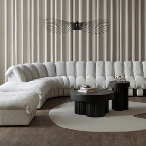 Modernes Hotel Lobby Clubhaus Samt Stoff DS-600 Schlange Kreative Sofa Villa Luxus Runde Modulare Schnitts ofa Gebogene Couch Set - Product Image 2