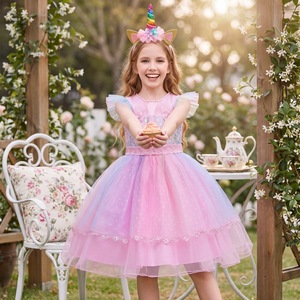 <span class=keywords><strong>Robe</strong></span> <span class=keywords><strong>de</strong></span> princesse <span class=keywords><strong>licorne</strong></span> pour enfants, déguisement d'Halloween, <span class=keywords><strong>robe</strong></span> <span class=keywords><strong>de</strong></span> demoiselle d'honneur pour spectacle d'anniversaire - Product Image 4