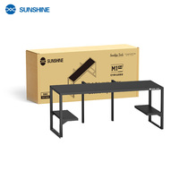 Table de réparation multifonctionnelle Sunshine M1 Pro en alliage d'aluminium noir, poste de travail pour réparation de téléphones portables, personnalisable OEM