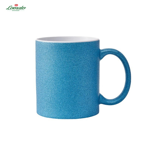 Bulk Glitter Shiny Sublimation Ceramic Mugs, Round Handle Gloss Blank Coated Cups Custom <b>Print</b> Pattern Logo Wholesale - Product Image 3