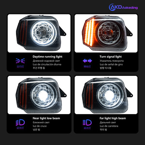 Phares de voiture BBA pour <span class=keywords><strong>Suzuki</strong></span> <span class=keywords><strong>Jimny</strong></span>, lentille de projecteur, design 2007-2015, feux de jour DRL, feux de croisement et de route automatiques - Product Image 3