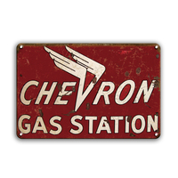 Letreros Metálicos de Gasolina Personalizados al por Mayor, Estilo Retro Vintage, Pósters Metálicos de Gasolina para Motocicletas para Publicidad