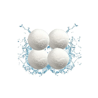 Éponge absorbante en forme de boule verte réutilisable, non corrosive, blanche, éliminant la saleté, absorbant l'huile, filtrante, pour nettoyer les piscines