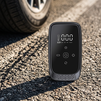 Compresseur d'air électrique portable pour pneus avec batterie externe et lumière LED pour voiture
