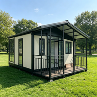Grande maison conteneur préfabriquée extensible, bureau modulaire moderne, bâtiment industriel, entrepôt, villa de luxe, chambre à coucher