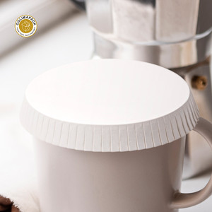 OOLIMA Disposable <strong>Paper</strong> Cup <strong>Cover</strong> <strong>Glass</strong> <strong>Cover</strong> Hotel Restaurant Eco Friendly Coffee Tea Drink White <strong>Paper</strong> Cup <strong>Cover</strong> - Product Image 2
