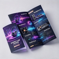 Brochure promotionnelle en papier recyclé avec logo personnalisé, manuel d'utilisation du produit pour la publicité de l'entreprise