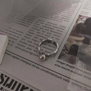 S925 Sterling <b>Silver</b> Smile Face <b>Ring</b> Open Design Women's Fashion Jewelry Gift - Product Image 2