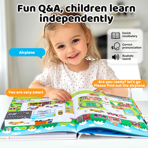 Zhorya Montessori - <span class=keywords><strong>Livre</strong></span> sonore et <span class=keywords><strong>livre</strong></span> électronique pour l'apprentissage précoce - <span class=keywords><strong>Livre</strong></span> d'activités silencieux pour enfants d'âge préscolaire - Jouets éducatifs pour enfants - Product Image 2