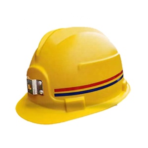 Miner's Safety <span class=keywords><strong>Helmet</strong></span> ABSガラス鋼製砕き防止鉱山安全ヘルメット反射ストリップカードスロット用ハードハットMinersHat - Product Image 2