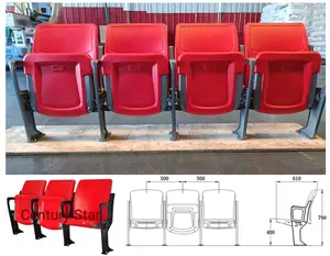 Aluminium Beugel Tijdelijke Bank Voor Stadion En Basketbalveld Stoelen