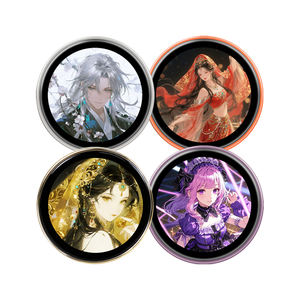 Badge électronique intelligent populaire IPS affichage broche vidéo spectacle <span class=keywords><strong>Photo</strong></span> décorations Anime Manga Fans saint valentin cadeau broche électronique - Product Image 1