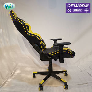 Chaise de jeu ergonomique WS1051 <span class=keywords><strong>rouge</strong></span> <span class=keywords><strong>et</strong></span> noire avec repose-pieds - <span class=keywords><strong>Siège</strong></span> de bureau <span class=keywords><strong>et</strong></span> de jeu en cuir PU - Product Image 2