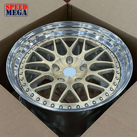 Nuevas Llantas Cóncavas de Aleación de Aluminio T6061 de 18-26 Pulgadas, Forjadas en 2 Piezas, Acabado Dorado, Multirradio, 25mm