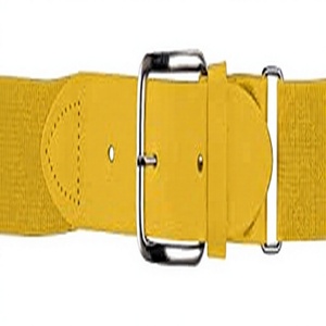 Ceinture de musculation EQUIPRO en toile jaune avec boucle à ardillon en alliage, réglable, solide, haute résistance, sportive, largeur 3,5 cm, longueur 85-110 cm - Product Image 1