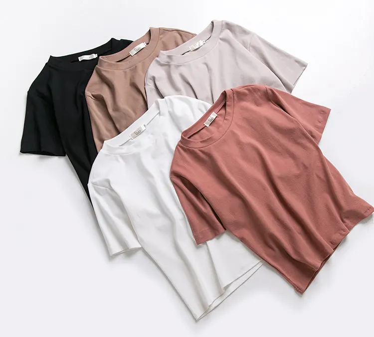 100% Combed Cotton Short Sleeve T-shirt Men 2021 Summer Casual Tshirt Women Basic Blank Soft T Shirt Tops Tee