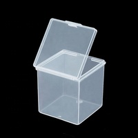 Z558 Transparent Rectangle Boîte De Rangement Logo Personnalisé PP Emballage En Plastique pour Boucles D'oreilles et Bagues Usine En Gros