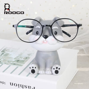 Decorazioni da Tavolo Miniature di Animali ROOGO, Portaocchiali in Resina 3D a Forma di Cane, Eco-Friendly, per Negozi di Occhiali - Product Image 2