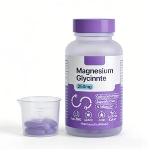 Cápsulas de Glicinato de Magnesio Natural Veganas Sin OMG Mezclas Personalizadas Desarrollo de Marca Privada ODM OEM Certificación KOSHER USDA - Product Image 3