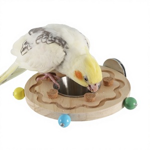 Yaşlı Adam Du Yeni Stil Çok Fonksiyonlu Yuvarlak Papağan Şişe Açacağı Standlı Oyuncak Eğlence ve Keyif İçin - Product Image 1