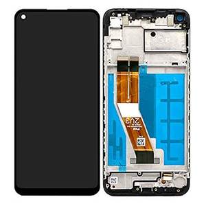 Écran complet avec cadre Samsung Galaxy A11 A115F Noir Pack Service Original - Product Image 1