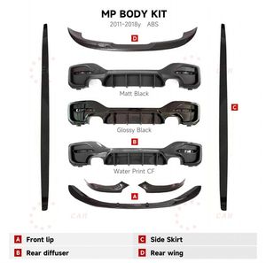 Bodykit Stile M Performance con Splitter Anteriore, Diffusore Posteriore, Minigonne Laterali e Alettone Posteriore per <span class=keywords><strong>BMW</strong></span> <span class=keywords><strong>Serie</strong></span> <span class=keywords><strong>1</strong></span> <span class=keywords><strong>F20</strong></span> Stile MP - Product Image 6