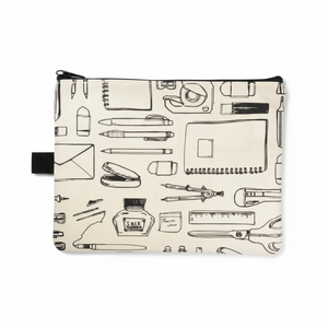 Neceser con patrón de papelería y cremallera B6, producto de la marca B6. - Product Image 1