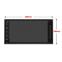 Autoradio Android universel pour Toyota Hilux Terios Corolla Camry Fortuner, navigation GPS avec 2Din 200mm*100mm