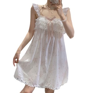 Abito da notte in stile principessa con comodo papillon con cinturino in pizzo volant per la stagione primaverile - Product Image 1