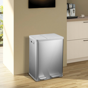 2024 OEM J & L Chân Đạp 38L + 22L Kép Ngăn Chải Tùy Chỉnh Thép Không Gỉ Nhà Bếp Thông Minh Thùng Rác Chất Thải Thùng Rác Thùng Rác Thùng Rác - Product Image 6