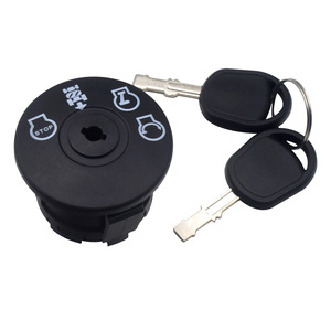 Interrupteur d'allumage avec 2 clés pour tondeuses à gazon Husqvarna modèle 532193350 193350 noir - Product Image 1