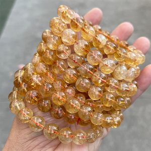 JD GEMS-<span class=keywords><strong>Bracelet</strong></span> extensible en citrine brésilienne naturelle pour femme, cristal jaune véritable, yoga, méditation, bijoux - Product Image 2