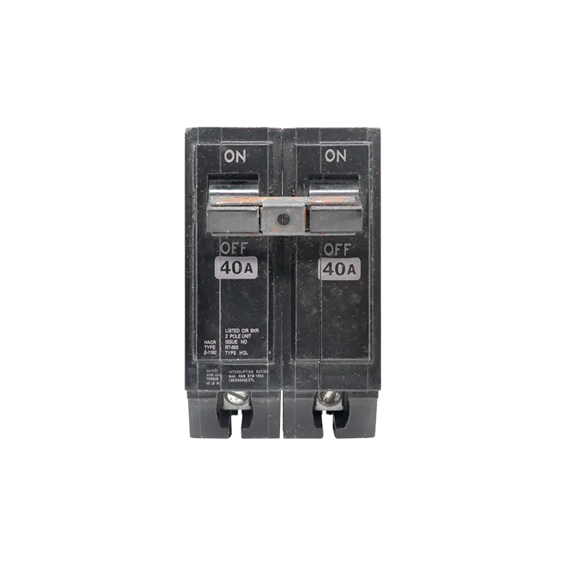 MCB factory 20 amp 40A black mini circuit breaker 1P 2P 3P electrical equipments supplies