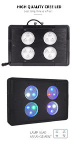 Gako A075 75W Led Zoutwater <span class=keywords><strong>Aquarium</strong></span> Verlichting, Zonsondergang Aluminium Touch Control Marine Verlichting Voor Koraalrif <span class=keywords><strong>Aquarium</strong></span> - Product Image 3