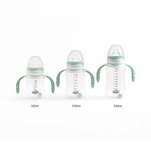 BAOHUI OEM usine approvisionnement bébé <span class=keywords><strong>biberon</strong></span> ensemble d'alimentation sans BPA silicone & PP col large pour 0-12 mois - Product Image 1