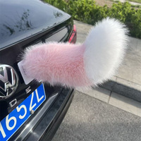 Araba Arka Dekorasyonu Tilki Elektrikli Sallanan Kuyruk Şarj Edilebilir Ses Kontrollü Uzaktan Kumandalı Anime Konvansiyonu Coser Peluş Hareketli Kuyruk