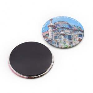 Aimant de réfrigérateur rond en métal de 58 mm, design personnalisé, pour photos, style bohème - Product Image 3