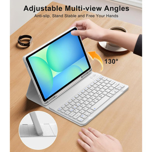 Étui Clavier Sans Fil Détachable Personnalisé pour Samsung Galaxy Tab S10 Lite S10 <span class=keywords><strong>S9</strong></span> FE 10,9 Pouces <span class=keywords><strong>S9</strong></span> 11 Pouces, Étui de Tablette Fin avec Support - Product Image 3