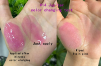 Gloss à lèvres changeant de couleur, huile aromatisante pour lèvres, teinte fruitée, brillance, huile à lèvres en marque privée