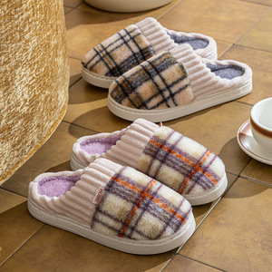Winter New Anti slip Thick Bottom Cotton <b>slippers</b> for Couples, <b>Indoor</b> Warmth, Soft Bottom, Wear-resistant - Product Image 3