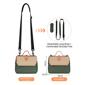 Bolso Bandolera Compacto para Cámara Profesional, Diseño Retro, PU Impermeable, Resistente a Impactos, Forro Desmontable, Convertible 3 en 1 - Product Image 4