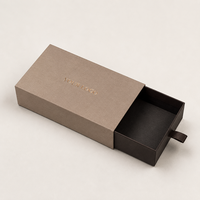 Boîte à tiroirs de luxe SHINY avec correspondance des couleurs PANTONE et papier de soie personnalisé pour ensemble de présentation de bijoux haut de gamme
