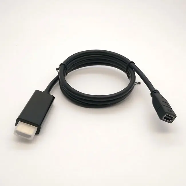 Vision 1m thunderbolt female to HDMI male adapter cable in black